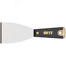 Шпатель для удаления ржавчины Профи, толщ. лезвия 1 мм, пластик.ручка с метал.бойком 2.5'' (63 мм)