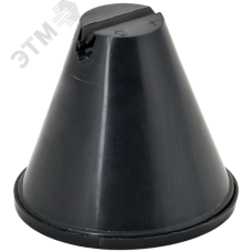 Держатель проводника круглого 8-10 мм для плоской кровли h 100 мм пластик с бет