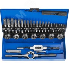 Набор метчиков комплектных и плашек, сталь Р6М5 32 предмета