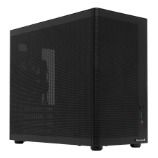 Корпус без блока питания/ Case HSPD M210, Mesh Mid Tower, Black, 0.7 SPCC, 1x90mm mATX, mITX 140/280/150mm 1x2.5", 1x3.5", 4xPCI 1xUSB-A 3.0 302x168x350mm