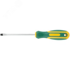 Отвертка ''Контур'', CrV сталь, прорезиненная ручка 5х100 мм SL