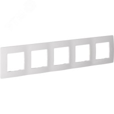 Рамка 5-местная белый ETIKA