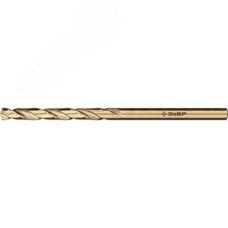 Сверло по металлу, 2.5х57мм, сталь Р6М5К5, класс А, кобальт