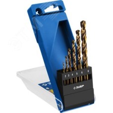 Набор сверл по металлу, 6шт(2-8мм), сталь Р6М5К5, класс А, кобальт