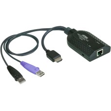 Модуль удлинителя, HDMI+KBD+MOUSE USB,  50 метр., для подкл. комплекта перключат. KN2124v/2140v/4124v/4140v/2116A/2132/4116/4132; KM0532/0932/0032, макс.разреш. 1920х1200, RJ45+HD-DP+USB A-тип, Female+2xMale, без Б.П., (DDC2B)/ATEN/ HDMI USB Virtual Media