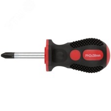 Отвертка ''Универсал'', CrV сталь, прорезиненная ручка, Профи 6х38 мм РН2
