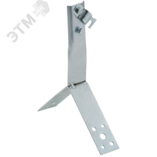 Держатель проводника круглого 6-10 мм винтовой для конька h 100 мм оцинкованная сталь