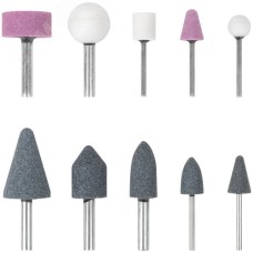 Шарошки абразивные по металлу, 10 шт. (большие и малые)