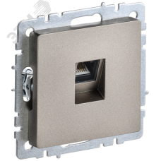 BRITE Розетка компьютерная RJ45 кат.5E РК10-БрШ шампань