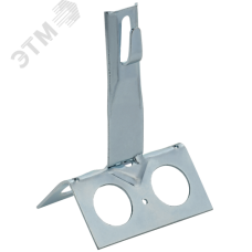 Держатель проводника круглого 6-8 мм для конька широкого h 100 мм оцинкованная сталь HDZ