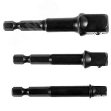 Набор адаптеров ''EXPERT'' для торцовых головок 1/4'', 1/2'', 3/8'', 65 мм, 3 предмета