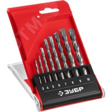 Набор сверл по бетону Мастер 8 шт: d 3-4-5-6-7-8-9-10 мм