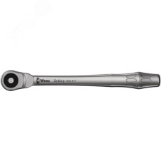 Трещотка сдвижной квадрат 8003 B Zyklop Metal Push DR 3/8X222 мм 76 зубьев