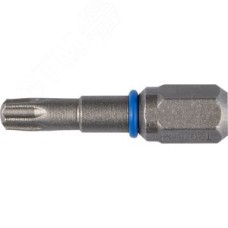 Биты ''ЭКСПЕРТ'' торсионные кованые, обточенные, хромомолибденовая сталь, тип хвостовика C 1/4'', T10, 25мм, 2шт