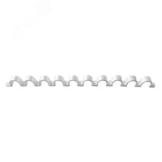 Гребенка из скоб для сантехнических труб для монтажных пистолетов (16 мм, белый, 10 мест, 10 шт/уп)