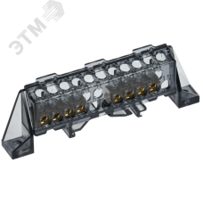 TEKFOR Шина N ноль в комбинированном DIN-изоляторе Стойка 6х9-(4+4)-Ч IEK
