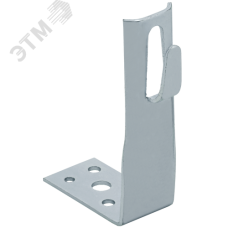 Держатель проводника круглого 6-8 мм угловой h 60 мм оцинкованная сталь HDZ