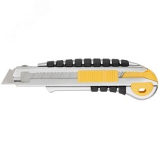 Нож технический 18 мм усиленный прорезиненный