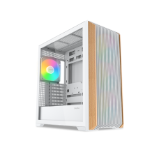 Корпус ПК без блока питания/ Case SAMA Z60 White, Midi-Tower, TG, 4x140mm ARGB, 2xUSB 3.0 + 1xUSB 3.1 Type-C, E-ATX, ATX, mATX, mITX White