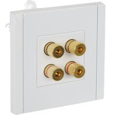 FORTE&PIANO Аудиорозетка 4-местная FP239 белый IEK
