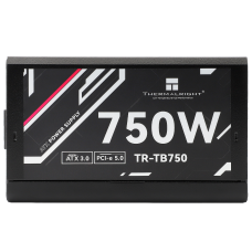 Блок питания 750W/ Power Supply Thermalright, 750W 80+ Bronze (ATX, 3.0, PCIe 5.0, Full modular, 1x24(20+4)pin, 2xCPU 8(4+4)pin, 4xPCIe*2 8(6+2)pin, 3xSATA3, 1x12+4pin (12VHPWR PCIe 5.0 12+4pin 600mm), 3xMOLEX4pin, Active, 120x120mm, 150x140x86mm, APFC, b