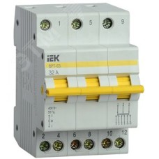 Выключатель-разъединитель трехпозиционный ВРТ-63 3P 32А