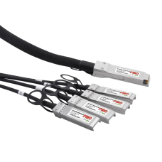 Кабель/ FIBO FT-Q40-4S10-DAC1m QSFP+ to 4SFP+ DAC модуль, медный кабель Belden, 1 метр