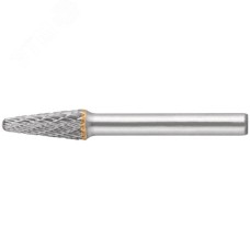 Шарошка карбидная, штифт 6 мм, тип ''L'', коническая закругленная 8х22х67 мм