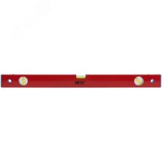 Уровень ''Стандарт'', 3 глазка, красный корпус, фрезерованная рабочая грань, шкала 600 мм