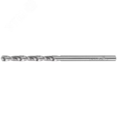 Сверло по металлу HSS шлифованное в блистере, угол заточки 135град, 3,2X65 мм