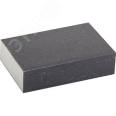 Губка шлифовальная ''ЭКСПЕРТ'' четырехсторонняя, SiC, средняя жесткость, Р320, 100х68х26 мм