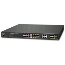 коммутатор/ PLANET IPv6/IPv4, 16-Port Managed 802.3at POE+ Gigabit Ethernet Switch + 4-Port Gigabit Combo TP/SFP (220W)