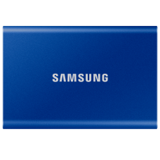 Внешние HDD и SSD/ Samsung External SSD T7, 1000GB, Type-C, USB 3.2 Gen2, R/W 1050/1000MB/s, 85x57x8mm, Indigo Blue (12 мес.)