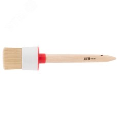 Кисть круглая, натур. щетина, 55 топс, деревянная ручка, 55 мм