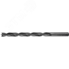 Сверло спиральное по дереву d 12x200/150мм , М-образная заточка