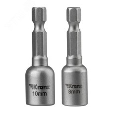 Ключ-насадка магнитная 1/4'' 8х48 мм + 10х48 мм (2 шт./уп.)