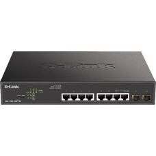 Коммутатор/ EasySmart L2 Switch 8х1000Base-T PoE, 2x1000Base-X SFP, PoE Budget 242W, 2 PoE ports 802.3bt (90W)
