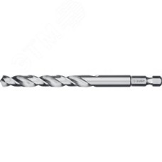 Сверло по металлу с шестигранным хвостовиком сталь Р6М5 класс А, ПРОФ-А 8.0х117мм