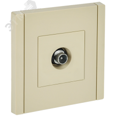 FORTE&PIANO Розетка TV проходная FP429 ваниль IEK
