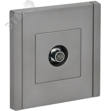 FORTE&PIANO Розетка TV оконечная FP528 сталь IEK