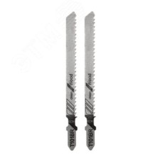 Пилка для электролобзика 100 мм 10 з/д 4-30 мм обратные зубья T101BR (2 шт./уп.) (дерево)