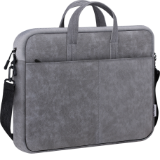 Defender Сумка для ноутбука Solid 15.6" PU кожа, серый, карман