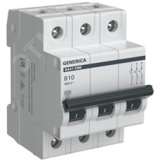 Выключатель автоматический ВА47-29М 3P 10А 4,5кА B GENERICA