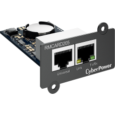 Карта удаленного управления для ИБП/ Remote management SNMP card RMCARD205 for OL, OLS, PR, OR series UPSs, PowerPanel® Business Edition software, сompatible with ENVIROSENSOR, 0.15x0.15x0.07m., 0.2kg.