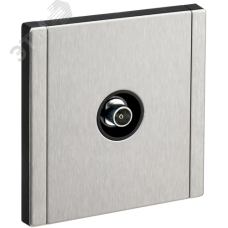 FORTE&PIANO Розетка TV оконечная FP728M металл никель IEK