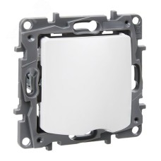 Вывод кабеля с зажимом для кабеля белый ETIKA