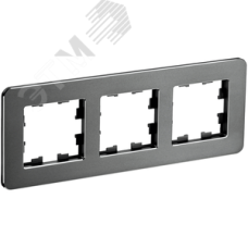 BRITE Рамка 3 поста РУ-3-1-Бр металл титан RE IEK