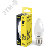 Лампа светодиодная C35 свеча 9Вт 230В 4000К E27