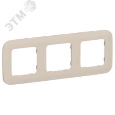 FLITE ARTISTIC Рамка 3-местная РУ-3-А-ФлЛ льняной IEK