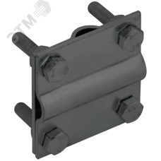 Зажим крестообразный полоса/пруток-полоса/пруток 30/8мм оцинкованная сталь TD